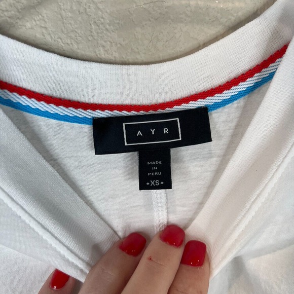 AYR Women's Crewneck T-Shirt Lightweight Pullover Short Sleeve White Size XS - Picture 6 of 11